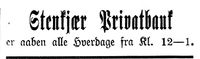 171. Annonse fra Stenkjær Privatbank i Mjølner 23. 10. 1899.jpg
