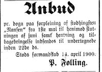 43. Annonse fra Stod formannskap i Indtrøndelagen 18.4.1900.jpg