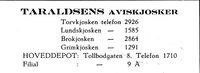 151. Annonse fra Taraldsens Aviskjosker i Kristiansands Avholdslag 1874 - 10.august - 1949.jpg