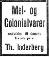 425. Annonse fra Th. Inderberg i Nord-Trøndelag og Nordenfjeldsk Tidende 2. 11. 1922.jpg