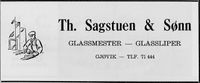 87. Annonse fra Th. Sagstuen & Sønn i Norsk Militært Tidsskrift nr. 11 1960.jpg