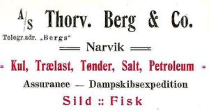 Annonse fra Thorv. Berg & Co. under Harstadutstillingen 1911.jpg