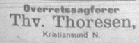 33. Annonse fra Thorvald Thoresen i Møre Tidende 14. januar 1899.jpg