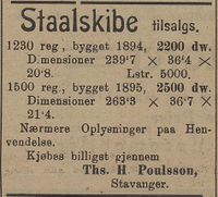 143. Annonse fra Ths. H. Poulsson i Kysten 18.01.1905.jpg