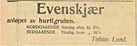 9. Annonse fra Tobias Lund i Folkeviljen 1.10. 1919.jpg