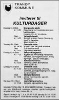 Bjarkøy barnekor skulle synge på Skrolsvik bygdehus, fredag 10. april kl. 17.00.Troms Folkeblad 4. mars 1992.