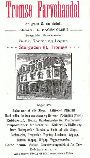 Annonse fra Tromsø Farvehandel under Harstadutstillingen 1911.jpg