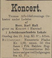 330. Annonse fra Tromsø avholdsforenings orkester i Harstad Tidende 09.08.1900.jpg