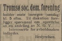 272. Annonse fra Tromsø soc. dem. forening i Nordlys 23.06.1906.jpg
