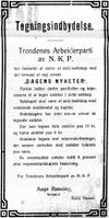 251. Annonse fra Trondenes Arbeiderparti av NKP i Dagens Nyheter 17. 1. 1924.jpg