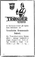 46. Annonse fra Trondheim Kommunale Bakeri i Nord-Trøndelag og Nordenfjeldsk Tidende 09.02.33.jpg