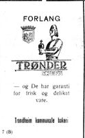 69. Annonse fra Trondheim kommunale bakeri i Inntrøndelagen og Trønderbladet 27.7. 1932.jpg