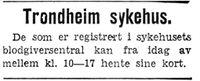 298. Annonse fra Trondheim sykehus i Arbeider-Avisen 24.4.1940.jpg