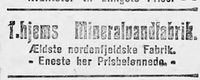 124. Annonse fra Trondhjems Mineralvandfabrik i Ny Tid 1914.jpg