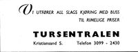 126. Annonse fra Tursentralen i Kristiansands Avholdslag 1874 - 10.august - 1949.jpg