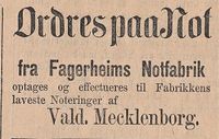 458. Annonse fra Vald. Mecklenborg i Lofot-Posten 27.07.1885.jpg