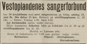 Annonse fra Vestoplandenes Sangerforbund i avisa Vestopland 17.06.1939.jpg