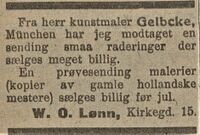 Fædrelandsvennen i desember 1922.