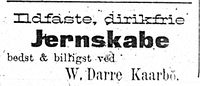 204. Annonse fra Wilhelm Darre Kaarbø i Tromsø Amtstidende 4. januar 1900.jpg