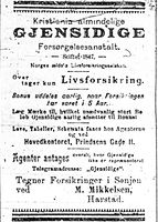 205. Annonse fra agent M. Mikkelsen i Tromsø Amtstidende 4. januar 1900.jpg