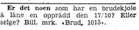 311. Annonse fra blivende brud i Adresseavisen 8.10. 1942.jpg