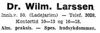 217. Annonse fra dr. Willm. Larssen i Arbeider-Avisen 24.4.1940.jpg