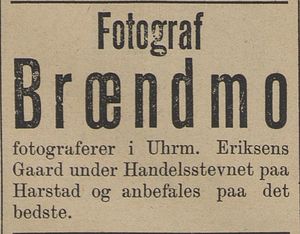 Annonse fra fotograf Brændmo i Tromsø Amtstidende 03.06 1893.jpg