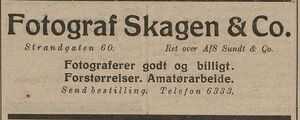Annonse fra fotograf Skagen & Co i Bondebladet 20.10. 1924.jpg