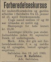 36. Annonse fra furer M. Høihilder i Harstad Tidende 9.8.1900.jpg