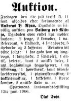 Fra avisa Indtrøndelagen 20. juni 1906