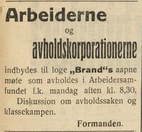Harstad Tidende 06. mai 1916.