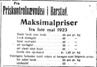 286. Annonse fra priskontrollen i Harstad i Folkeviljen - april -23.jpg