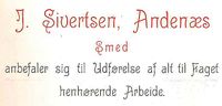 27. Annonse fra smed J. Sivertsen under Harstadutstillingen 1911.jpg