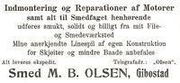24. Annonse fra smed M.B. Olsen under Harstadutstillingen 1911.jpg