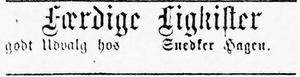 Annonse fra snekker Hagen i Søndmøre Folkeblad 18.1.1892.jpg