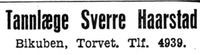 175. Annonse fra tannlege Sverre Haarstad i Arbeider-Avisen 24.4.1940.jpg