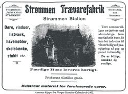 Annonse i Norges Handels-Kalender 1902.