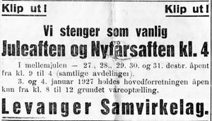 Annonse i Trønderbladet desember 1926 (1).jpg