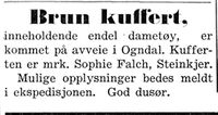 226. Annonse om bortkommet kuffert i Nord-Trøndelag og Inntrøndelagen 4.7. 1942.jpg