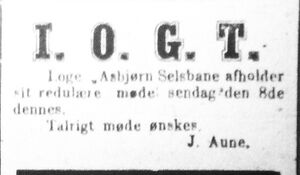 Annonse om møte i Loge Asbjørn Selsbane i Senjens Tidende 06.01.1888.jpg