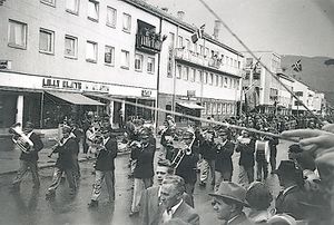 Arbeidernes musikkorps Sørsia Steinkjer 1. mai 1950-tallet.jpg