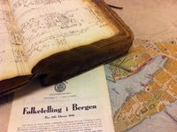 Arkivmateriale. Foto: Ingfrid Bækken, Bergen Byarkiv, 2015