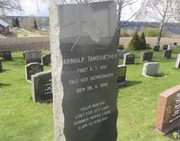 Arnulf Tandsæther, som falt i kamp ved Setnesmoen 26. april 1940. Foto: Stig Rune Pedersen (2012).
