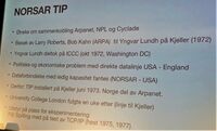 1968 og videre. NORSAR koplet til ARPANET, NPL og Cyklade ønskelig.