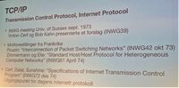 1973 TCP/IP. Transmission Transport Protocol. Internet Protocol.