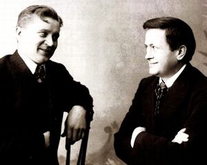 Artistene Karl Pedersen Adolf Østbye 1905.jpg