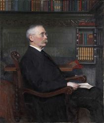 Ekspedisjonssjef, og genealog Alf Collett (1844–1919). Foto: Oslo Museum (1915).
