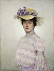 Selvportrett, malt i Roma. Foto: Oslo Museum (1890).