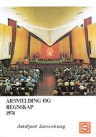 Astafjord Samvirkelag:Årsmelding og regnskap 1974. Omslagsside 1