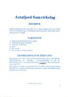 Astafjord Samvirkelag:Årsmelding og regnskap 1975. Side 1